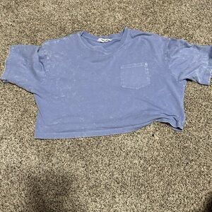 Blue crop top, XS/ really short when on!